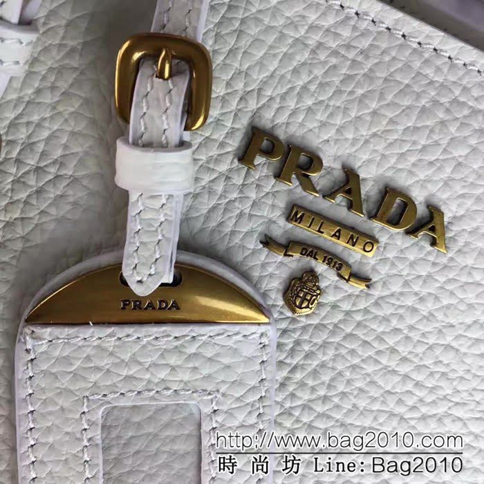 普拉達PRADA原單 2966原單荔枝紋義大利最新版手提肩背包 PHY1088